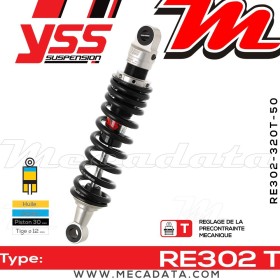 Amortisseur YSS RE302 T ~ Triumph Rocket 2300 III (C23XB) ~ Annee 2007