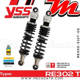 Amortisseur YSS RE302 T ~ Suzuki GN 250 (NJ42AD) ~ Annee 1985 - 1987