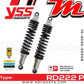 Amortisseur YSS RD222 P ~ Laverda SFC 750 Elektronica () ~ Annee 1974 - 1975