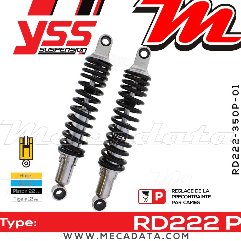 Amortisseur YSS RD222 P ~ Laverda SFC 750 () ~ Annee 1974