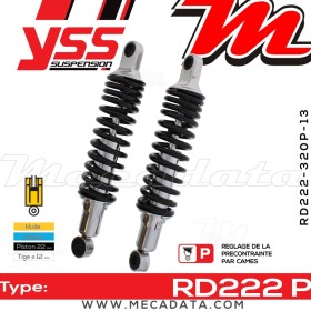Amortisseur YSS RD222 P ~ Honda VF 750 C (RC43C) ~ Annee 1999 - 2000