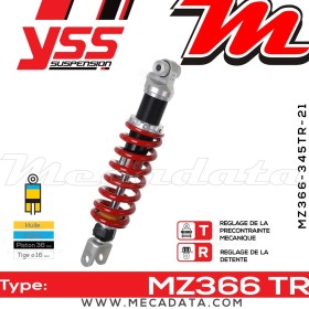 Amortisseur YSS MZ366 TR ~ Yamaha YZF 1000 R Thunder Ace (4VD) ~ Annee 1996