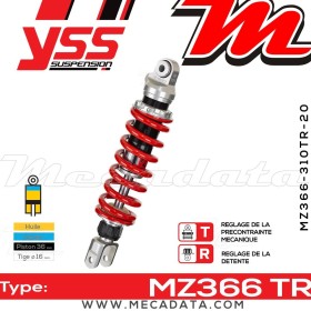 Amortisseur YSS MZ366 TR ~ Suzuki RF 900 R (GT73B) ~ Annee 1996