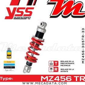 Amortisseur YSS MZ456 TR ~ Yamaha FZS 600 N Fazer (RJ025) ~ Annee 2002