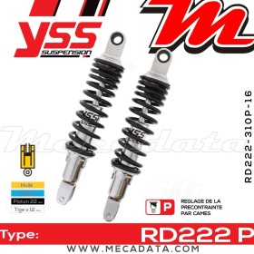 Amortisseur YSS RD222 P ~ Honda CB 400 F Four (CB400F) ~ Annee 1977