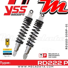 Amortisseur YSS RD222 P ~ Suzuki GS 750 E (GS750E) ~ Annee 1979