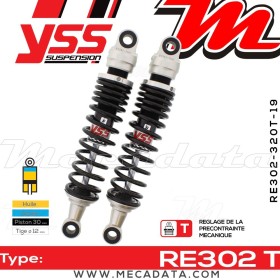 Amortisseur YSS RE302 T ~ Suzuki GZ 125 Marauder (AP1311) ~ Annee 1998