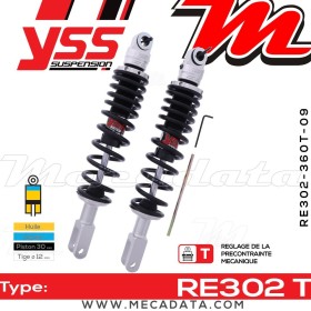 Amortisseur YSS RE302 T ~ Honda CBX 1000 (CB1) ~ Annee 1979