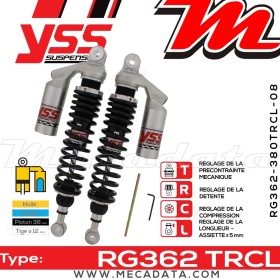 Amortisseur YSS RG362 TRC ~ Ducati GT 1000 (C103AA) ~ Annee 2007