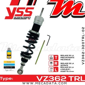 Amortisseur YSS VZ362 TRL ~ BMW K 1200 RS ABS (K589) ~ Annee 2000