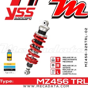 Amortisseur YSS MZ456 TRL ~ Honda CBR 1100 XX (SC35A) ~ Annee 2002