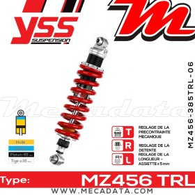 Amortisseur YSS MZ456 TRL ~ Yamaha XV 750 SE Special (5G5) ~ Annee 1981