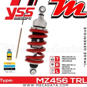 Amortisseur YSS MZ456 TRL ~ Kawasaki ER-6F 650 A (EX650AAA) ~ Annee 2007