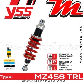 Amortisseur YSS MZ456 TRL ~ Aprilia RSV 1000 Mille (ME000) ~ Annee 1998 - 2000