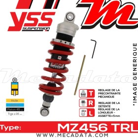 Amortisseur YSS MZ456 TRL ~ Suzuki GSX 1100 E (GV71C) ~ Annee 1986 - 1987