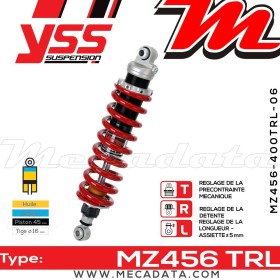 Amortisseur YSS MZ456 TRL ~ Yamaha TT 600 S (4LW) ~ Annee 1993 - 1994