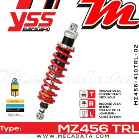 Amortisseur YSS MZ456 TRL ~ Suzuki DR 800 SU (SR43B) ~ Annee 1992