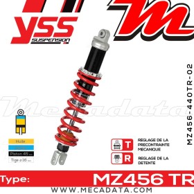 Amortisseur YSS MZ456 TR ~ Suzuki DR 350 S (SK42B) ~ Annee 1992