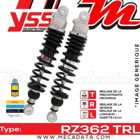 Amortisseur YSS RZ362 TRL ~ Triumph Bonneville 800 Black (908MD) ~ Annee 2006