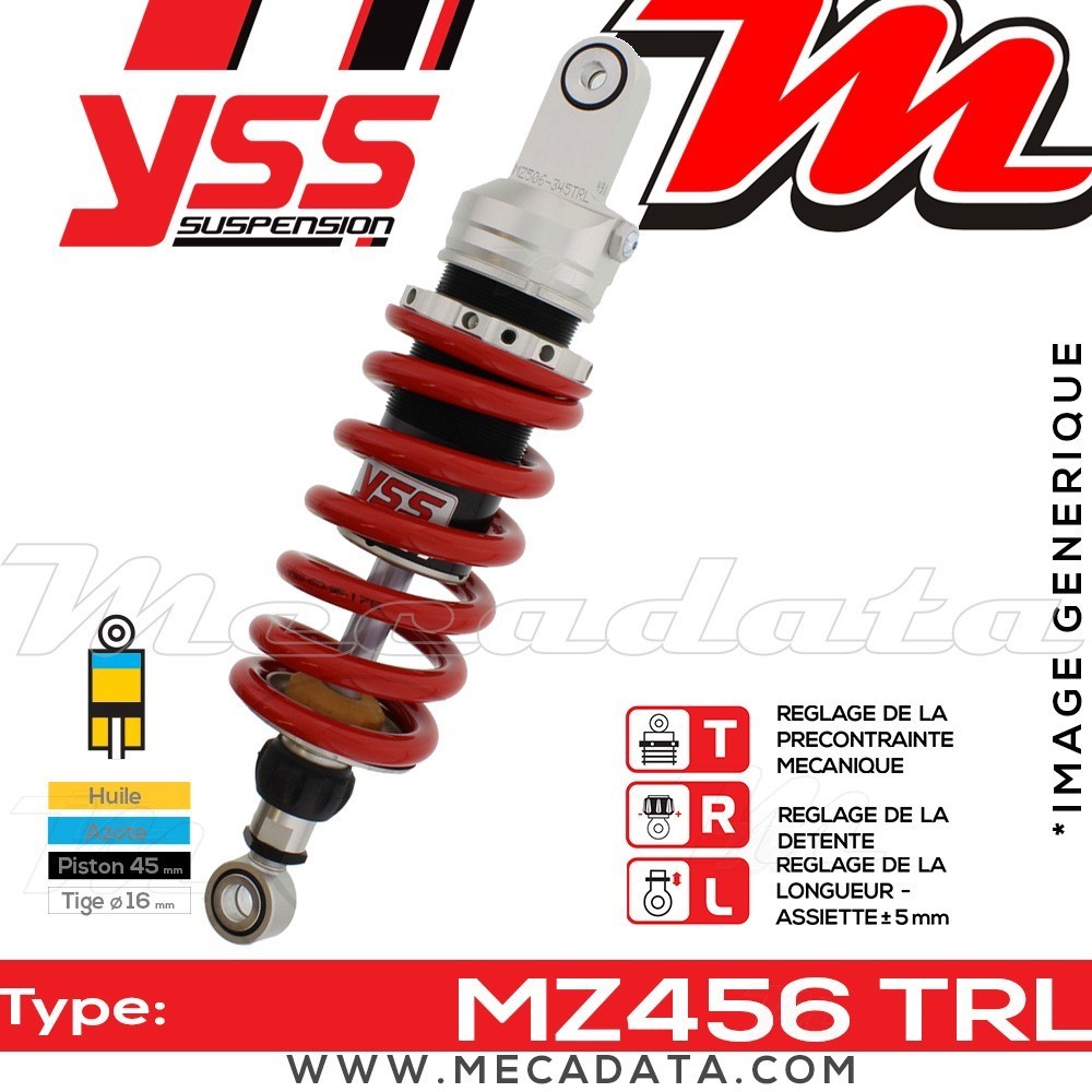 Amortisseur YSS MZ456 TRL ~ Honda ST 1100 Pan European (SC26D) ~ Annee 2000 - 2001