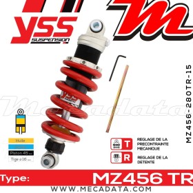 Amortisseur YSS MZ456 TR ~ Yamaha XJ6 600 SA Diversion ABS (RJ192) ~ Annee 2009