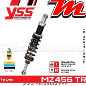Amortisseur YSS MZ456 TR ~ BMW R 80 R (247E) ~ Annee 1992