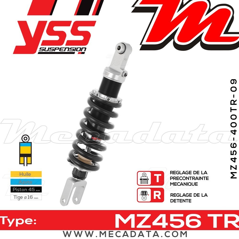 Amortisseur YSS MZ456 TR ~ BMW K 1200 LT ABS (K2LT/K589) ~ Annee 2002