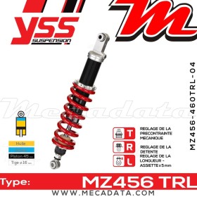Amortisseur YSS MZ456 TRL ~ Yamaha XTZ 750 N Super Tenere (3WM) ~ Annee 1992