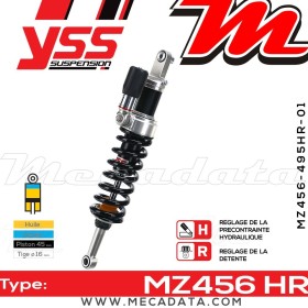 Amortisseur YSS MZ456 HR ~ BMW R 100 GS (247E) ~ Annee 1986