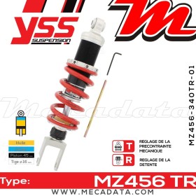 Amortisseur YSS MZ456 TR ~ Kawasaki ZZR 1100 D (ZXT10D) ~ Annee 1994