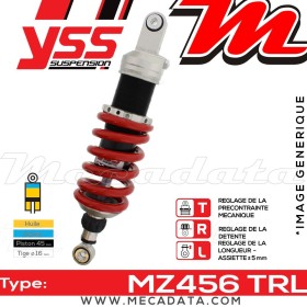 Amortisseur YSS MZ456 TRL ~ Triumph Speed Triple 1050 (515NJ) ~ Annee 2006