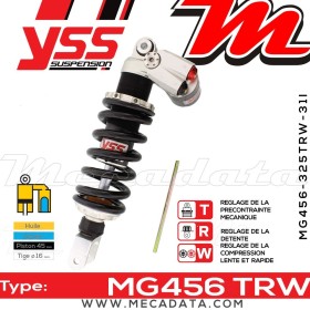 Amortisseur YSS MG456 TRW ~ Suzuki GSR 750 UE (C52111) ~ Annee 2011