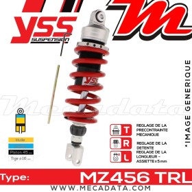 Amortisseur YSS MZ456 TRL ~ Suzuki DL 650 A V-Strom ABS (B11121) ~ Annee 2007