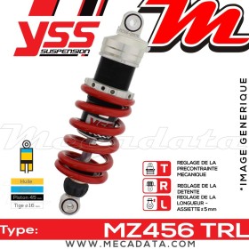 Amortisseur YSS MZ456 TRL ~ Ducati Monster 696 (M500AA/M501AA/M509AA) ~ Annee 2010