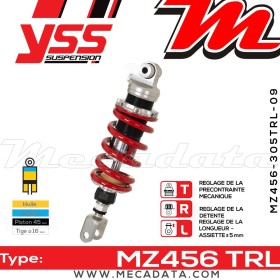 Amortisseur YSS MZ456 TRL ~ Yamaha FZR 1000 Genesis (2LA) ~ Annee 1987 - 1988