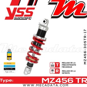 Amortisseur YSS MZ456 TR ~ Yamaha FZS 1000 S Fazer (RN066) ~ Annee 2003