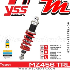 Amortisseur YSS MZ456 TRL ~ Honda VFR 800 FI (RC46D) ~ Annee 2001