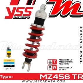 Amortisseur YSS MZ456 TR ~ Kawasaki ZX-6R 600 G (ZX600GGA) ~ Annee 1998
