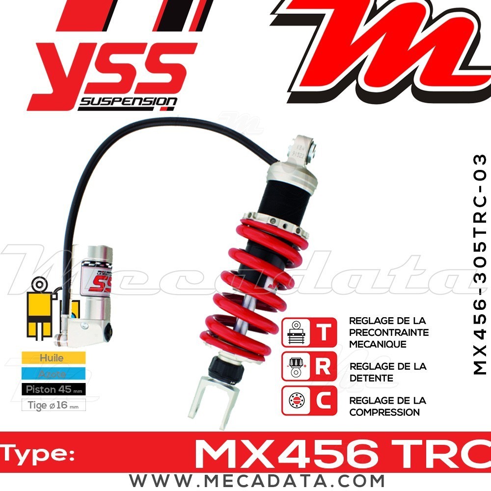 Amortisseur YSS MX456 TRC ~ Honda VFR 400 R (NC30) ~ Annee 1989