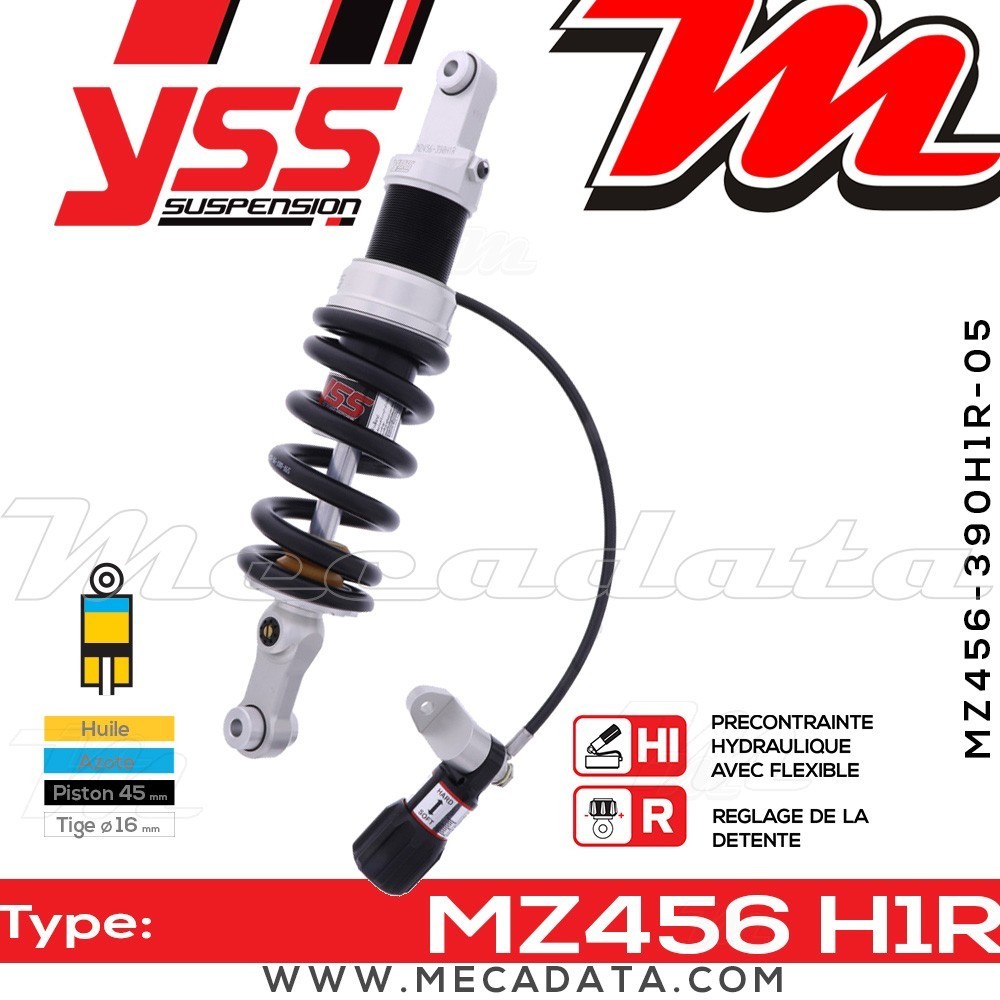 Amortisseur YSS MZ456 H1R ~ BMW R 1150 GS Adventure ABS (R21) ~ Annee 2003
