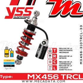 Amortisseur YSS MX456 TRC ~ Honda CBR 500 RA ABS (PC44B) ~ Annee 2016