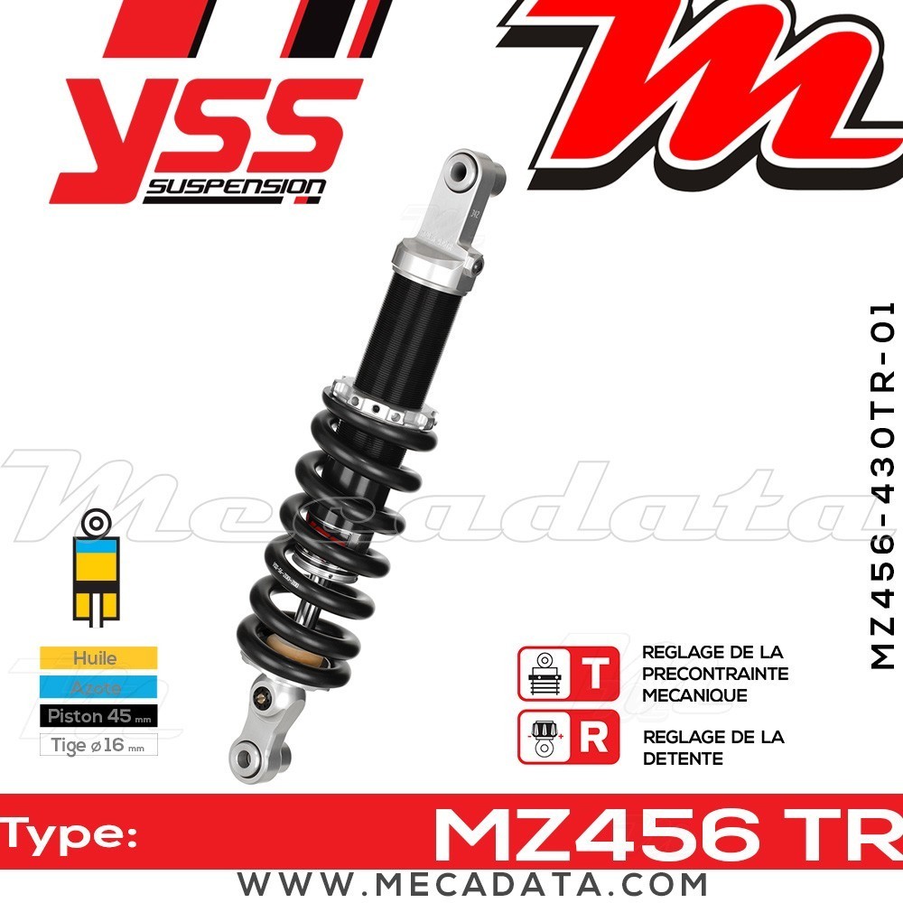Amortisseur YSS MZ456 TRL ~ BMW F 800 GS ABS (E8GS/K72) ~ Annee 2014
