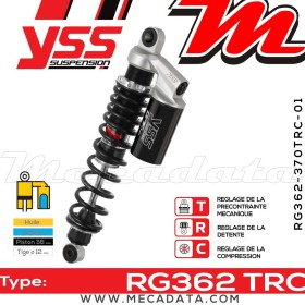 Amortisseur YSS RG362 TRC ~ Suzuki GS 650 G Katana (GS650G) ~ Annee 1981 - 1982