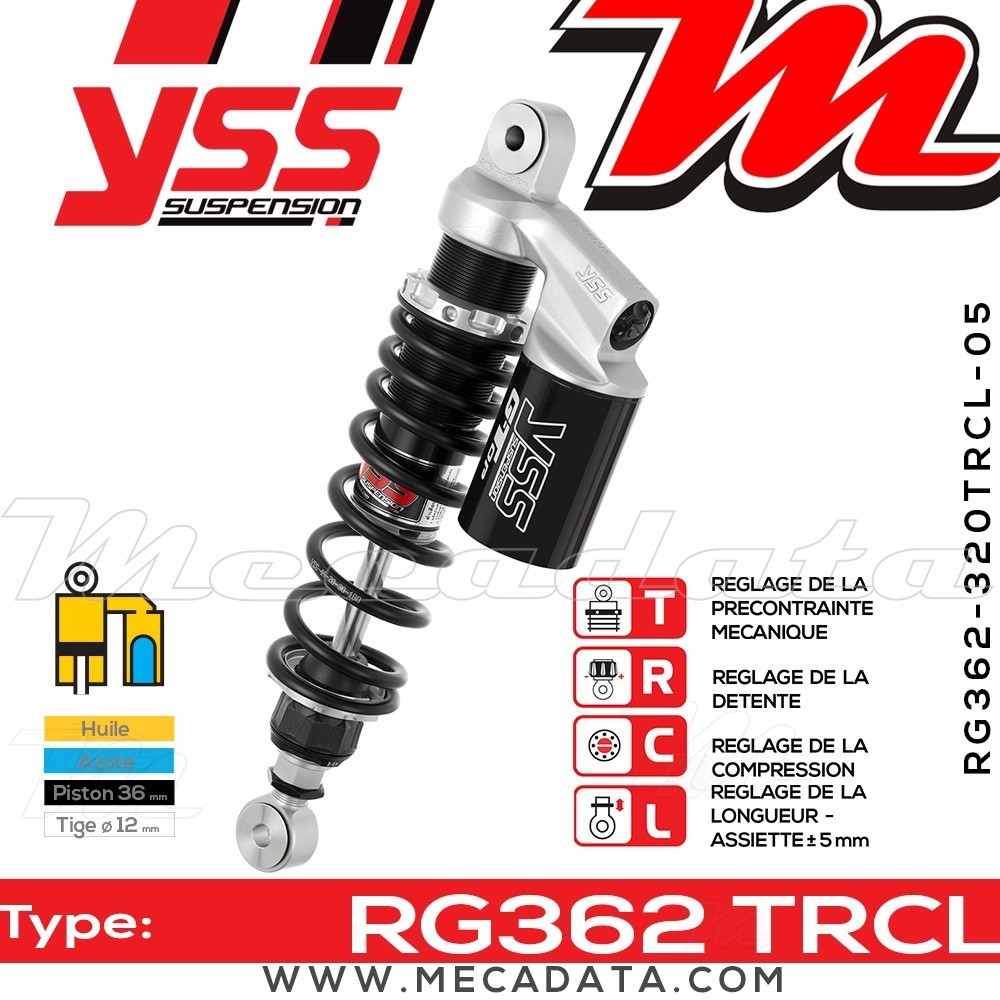 Amortisseur YSS RG362 TRC ~ BMW R 65 LS (248) ~ Annee 1983