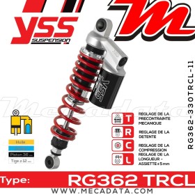 Amortisseur YSS RG362 TRC ~ Honda CB 400 SF Super Four (NC31) ~ Annee 1997