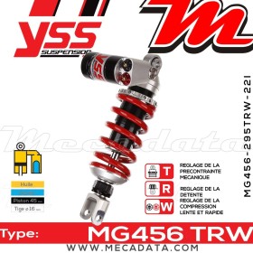 Amortisseur YSS MG456 TRW ~ Yamaha YZF-R6 600 (RJ155) ~ Annee 2013