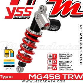 Amortisseur YSS MG456 TRW ~ Yamaha YZF-R1 1000 (RN126) ~ Annee 2006