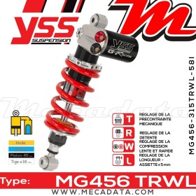 Amortisseur YSS MG456 TRW ~ Yamaha YZF-R1 1000 M (RN326) ~ Annee 2015