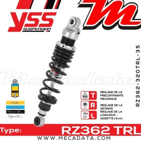Amortisseur YSS RZ362 TRL ~ Yamaha XS 1100 S (5K7) ~ Annee 1981 - 1982