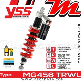 Amortisseur YSS MG456 TRW ~ KTM Super Duke 990 R LC8 () ~ Annee 2007